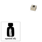 Cosmetische Fles Met Lavendel Tekening Rubberstempel (Gestempeld)