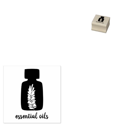 Cosmetische Fles Met Lavendeltekening Rubberstempel (Gestempeld)