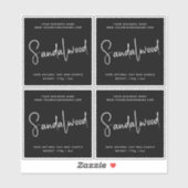 Cosmetische-kaarsenlabel met modern script sticker (Vel)