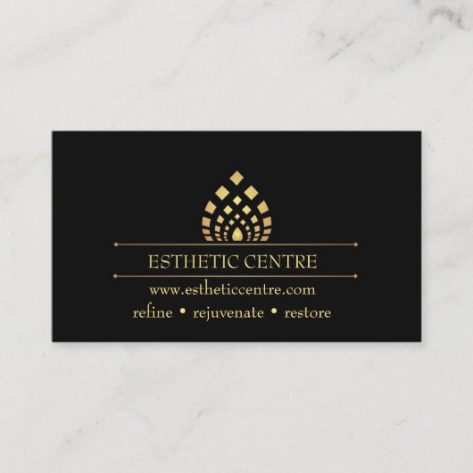 Cosmetische make-up studio visitekaartje (Voorkant)