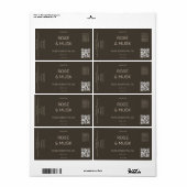 Cosmetische Olielabels/Druppelflesje met Qrcode Etiket (Full Sheet)