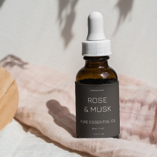 Cosmetische Olielabels/Druppelflesje met Qrcode Etiket