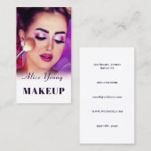 Cosmetische schoonheidsgezicht visitekaartje (Voorkant / Achterkant)