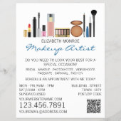 Cosmetische selectie, Makeup Artist Adverteren Flyer (Voorkant)