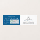 Cosmetische selectie, Makeup Artist, Loyalty Card Visitekaartje (Binnenkant ongevouwen)