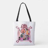 Cosmetische set tote bag (Achterkant)