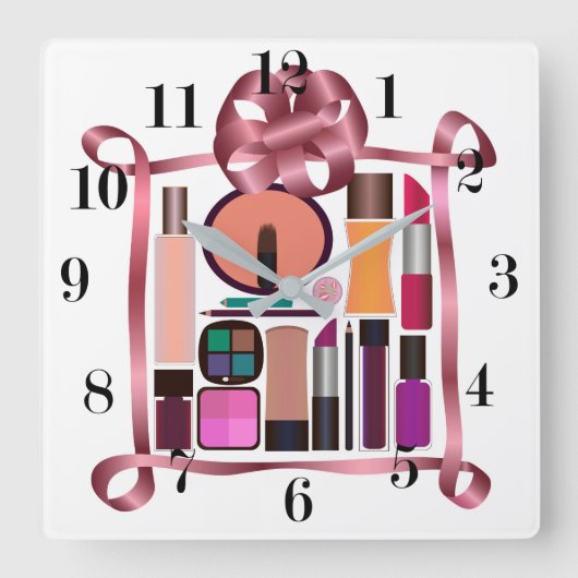 Cosmetische set vierkante klok (Voorkant)