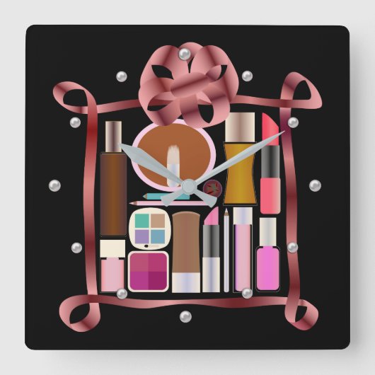 Cosmetische set vierkante klok (Voorkant)