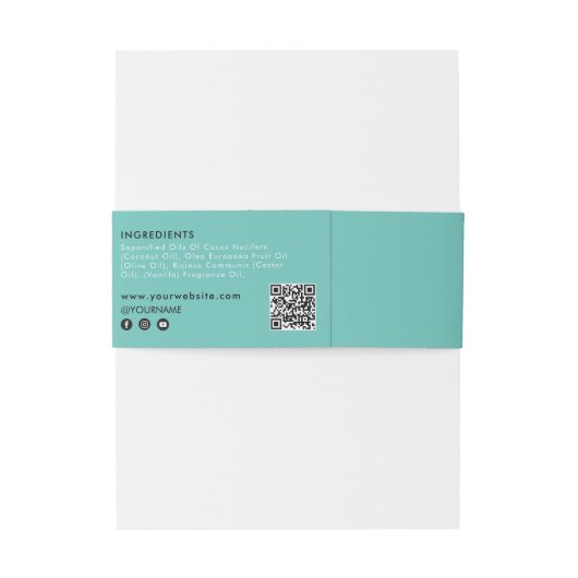 Cosmetische staaf - Sjabloon - Etiket - verpakking Uitnodigingen Wikkel (Achterkant Voorbeeld)