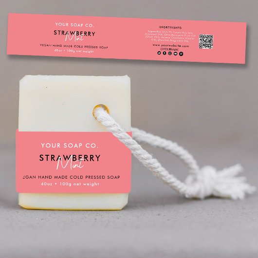 Cosmetische staaf - Sjabloon - Etiket - verpakking Uitnodigingen Wikkel