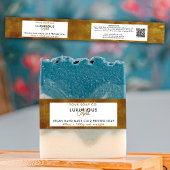 Cosmetische staaf zeep band Etiket goud Uitnodigingen Wikkel