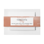 Cosmetische staaf zeep band Etiket Sinaasappel Uitnodigingen Wikkel (Voorkant Voorbeeld)