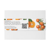 Cosmetische staaf zeep band Etiket Sinaasappel Uitnodigingen Wikkel (Achterkant Voorbeeld)