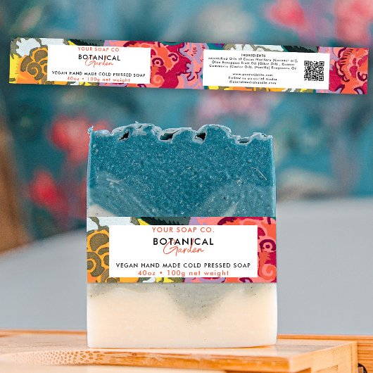 Cosmetische staaf Zeep band Etiket Verpakking Kleu Uitnodigingen Wikkel