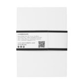 Cosmetische staaf zeep Belly Band Label Wrap Logo Uitnodigingen Wikkel (Achterkant Voorbeeld)