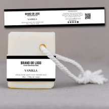 Cosmetische staaf zeep Belly Band Label Wrap Logo