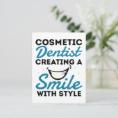 Cosmetische Tandarts Tandheelkunde Glimlach Stijl Briefkaart (Staand voorkant)