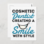 Cosmetische Tandarts Tandheelkunde Glimlach Stijl Briefkaart (Voorkant / Achterkant)