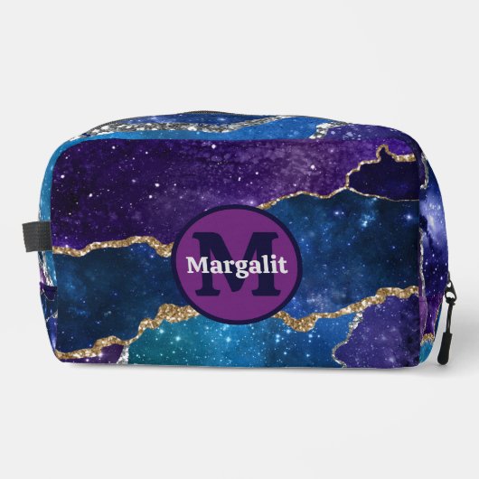 Cosmetische tas 'Cosmic Agate Rainbow Holographic (Voorkant)