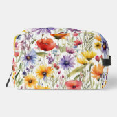 Cosmetische tas Kleurrijke Wildflower Art (Achterkant)