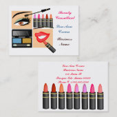 Cosmetische verkoper visitekaartje (Voorkant / Achterkant)