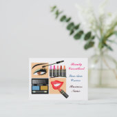 Cosmetische verkoper visitekaartje (Staand voorkant)