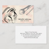 Cosmetische vrouwen schoonheid | Make-uppenselen Visitekaartje (Voorkant / Achterkant)