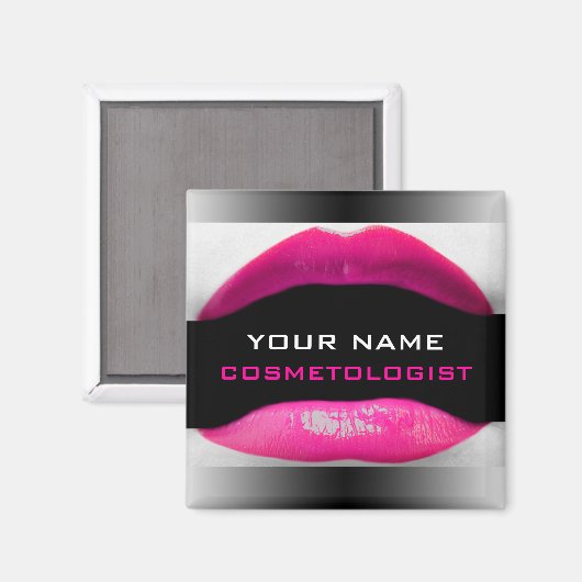Cosmetologe naam magneet (Voorkant / Achterkant)