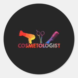 Cosmetologie Afstuderen Cosmetoloog Ronde Sticker