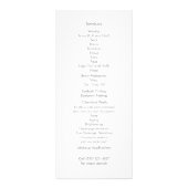 Cosmetologie Elegant Aqua Spa en Menu Salon (Achterkant)