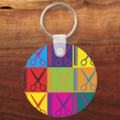 Cosmetologie Pop Art Sleutelhanger (Voorkant)