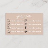 cosmetologie | Schoonheidsproducten | neutraal Vis Visitekaartje (Achterkant)