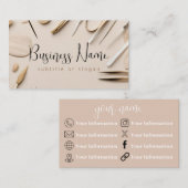 cosmetologie | Schoonheidsproducten | neutraal Vis Visitekaartje (Voorkant / Achterkant)