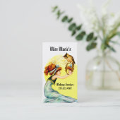 cosmetologie van de haarstylist make-up visitekaartje (Staand voorkant)