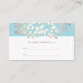 Cosmetologie verlaat Salon Afspraak Herinnering Afsprakenkaartje (Voorkant)