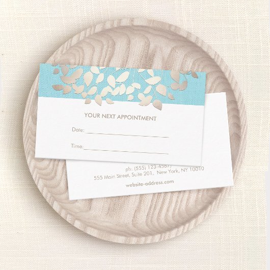 Cosmetologie verlaat Salon Afspraak Herinnering Afsprakenkaartje