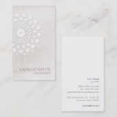 Cosmetologie White Rosette Natural and Organic Spa Visitekaartje (Voorkant / Achterkant)