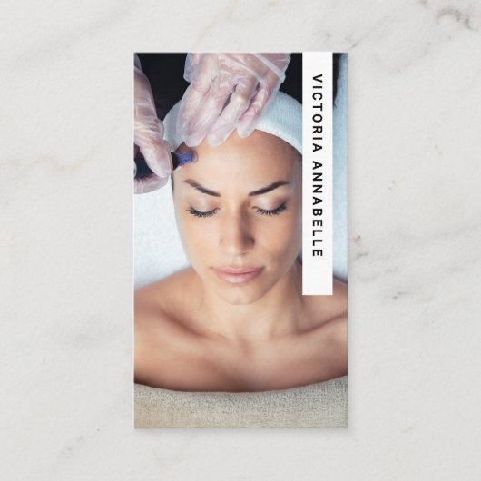 Cosmetologist Foto QR Code Visitekaartje (Voorkant)