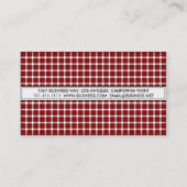 COSMETOLOGIST ILLUSION RED VISITEKAARTJE (Achterkant)