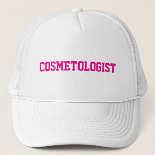 COSMETOLOGIST in Roze Tekst op Pet