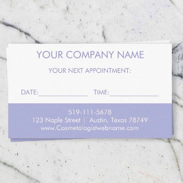 Cosmetologist Reminder Kaart