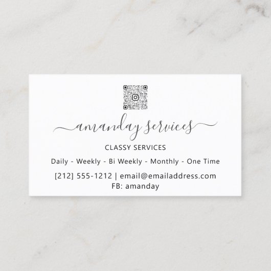 Cosmetologist Spuit Botox B12 QRCode Black Visitekaartje (Achterkant)