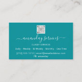 Cosmetologist Spuit Botox B12 QRCode Blue Ocean Visitekaartje (Achterkant)