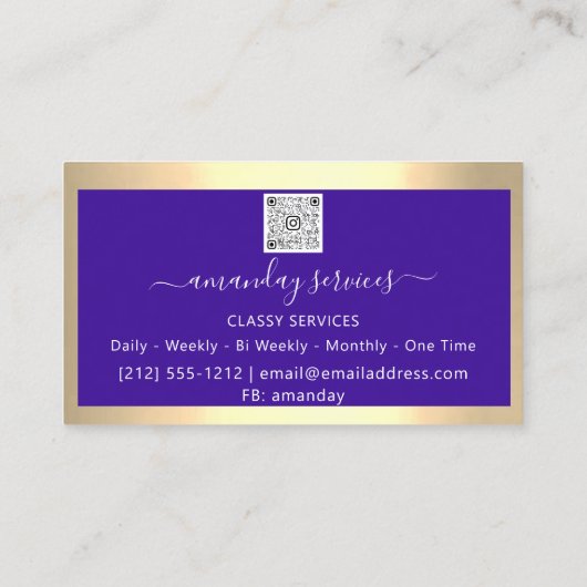 Cosmetologist Spuit Botox B12 QRCode Blue Visitekaartje (Achterkant)