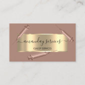 Cosmetologist Spuit Botox B12 QRCode Brown Visitekaartje (Voorkant)