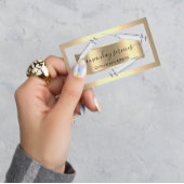 Cosmetologist Spuit Botox B12 QRCode Grey Gold Visitekaartje