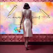 Cosmetologist Spuit Botox B12 QRCode Holograaf Visitekaartje