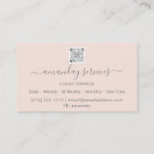 Cosmetologist Spuit Botox B12 QRCode Holograaf Visitekaartje (Achterkant)