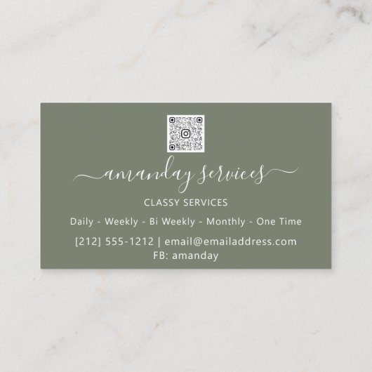 Cosmetologist Spuit Botox B12 QRCode Mint Gold Visitekaartje (Achterkant)