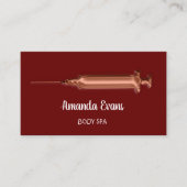 Cosmetologist Spuit Botox Injectie Bourgogne Afsprakenkaartje (Voorkant)